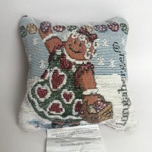 Longaberger Gingerbread Girl Accent Pillow Christmas Decor